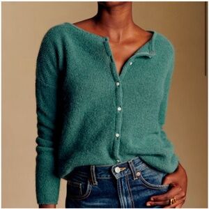 Sezane Gaspard Cardigan Sage - Size XS